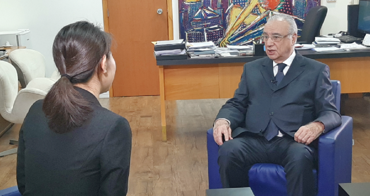 José Roberto Maluf, entrevistado da CCTV