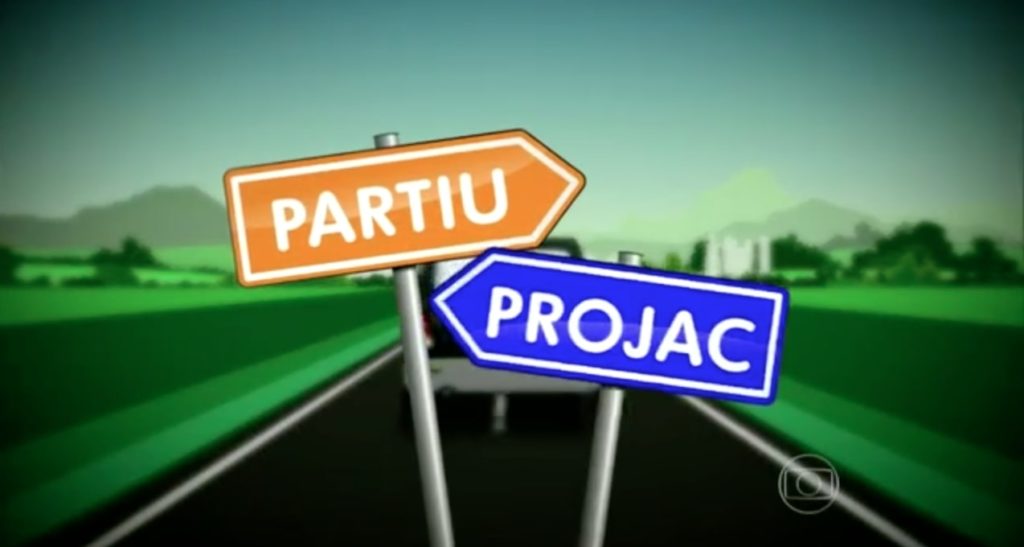 Marca do quadro Partiu Projac, acusado de plágio: Globo venceu processo (Reprodução/Globo)