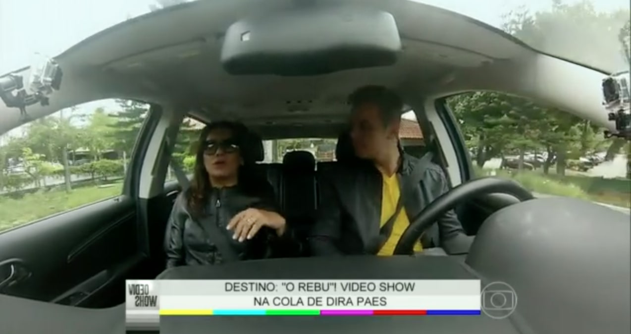 Otaviano Costa em quadro Partiu Projac, do Vídeo Show, acusado de plágio: Globo venceu processo (Reprodução/Globo)