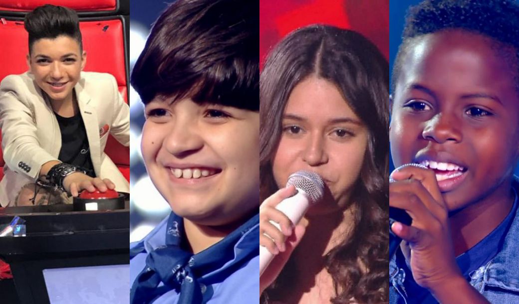 Wagner Barreto, Thomas Machado, Eduarda Brasil e Jeremias Reis, vencedores do The Voice Brasil