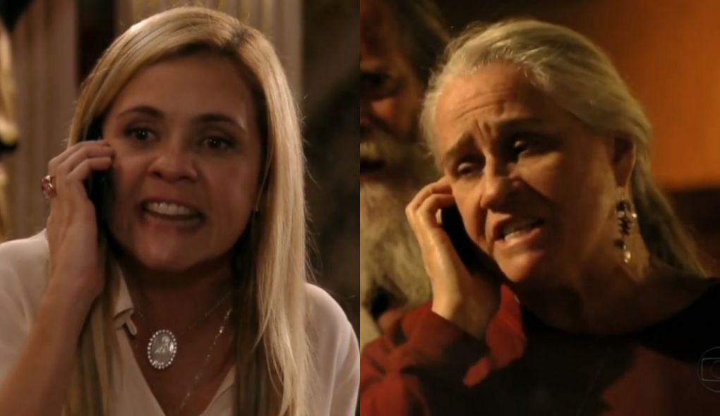 Carminha (Adriana Esteves) e Lucinda (Vera Holtz) de Avenida Brasil