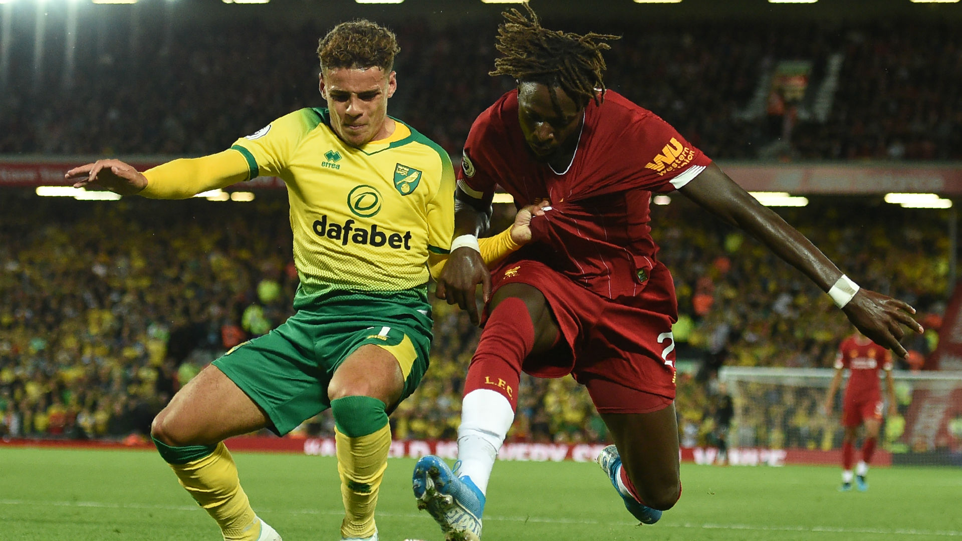 Norwich e Liverpool se enfrentam neste sábado pela 26.ª rodada do Campeonato Inglês (Reprodução)