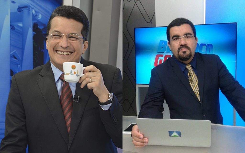 Os apresentadores Tony Trindade e Luiz Fortes (Reprodução / Antena 10)