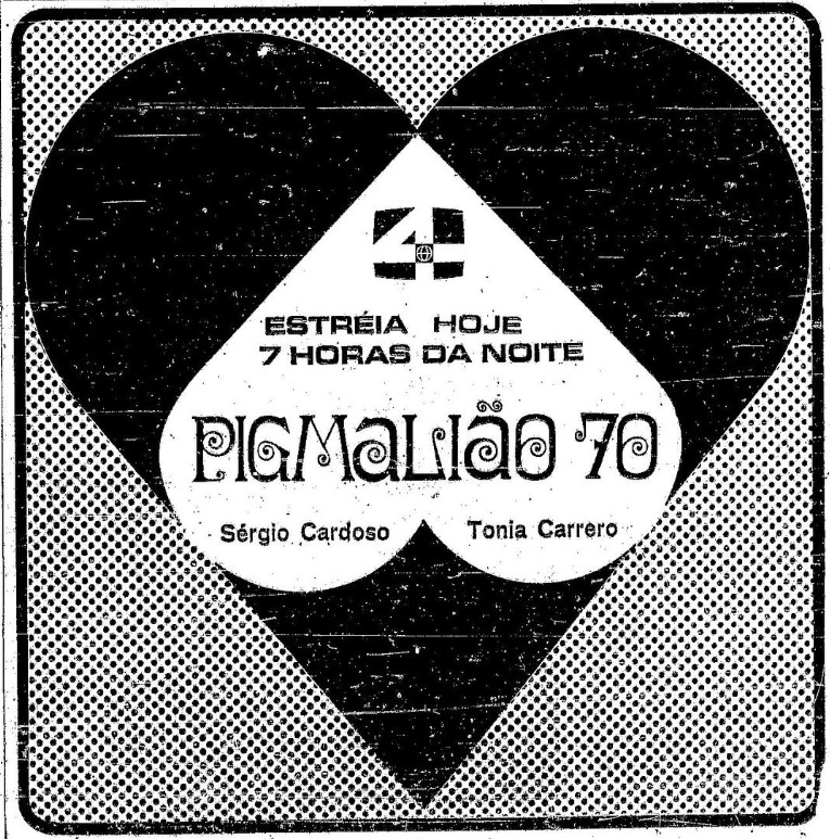 Anúncio da estreia de Pigmalião 70