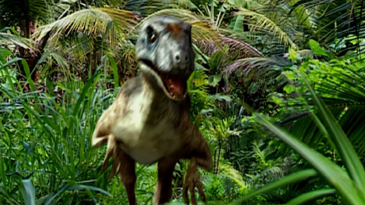 Velociraptor em Caminhos do Coração