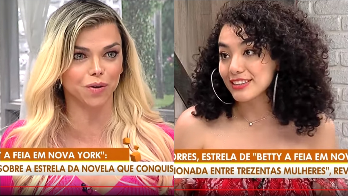 Léo Aquila trata mal atriz do SBT, ao vivo, no A Tarde É Sua (Reprodução: RedeTV!)