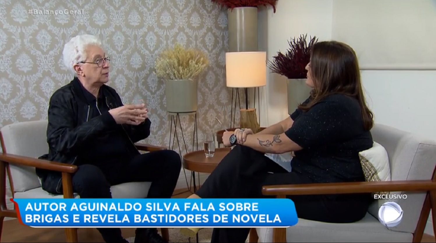 Aguinaldo Silva em entrevista à Fabíola Reipert na Hora da Venenosa