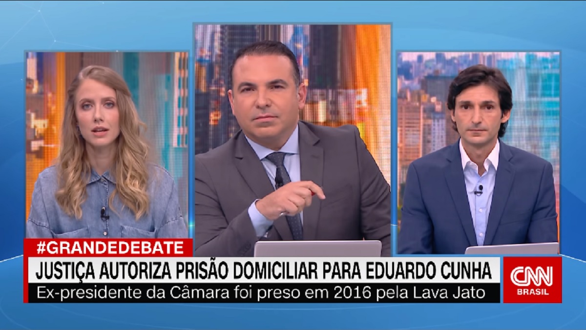 Gabriela Prioli, Reinaldo Gottino e Tomé Abduch, da CNN Brasil
