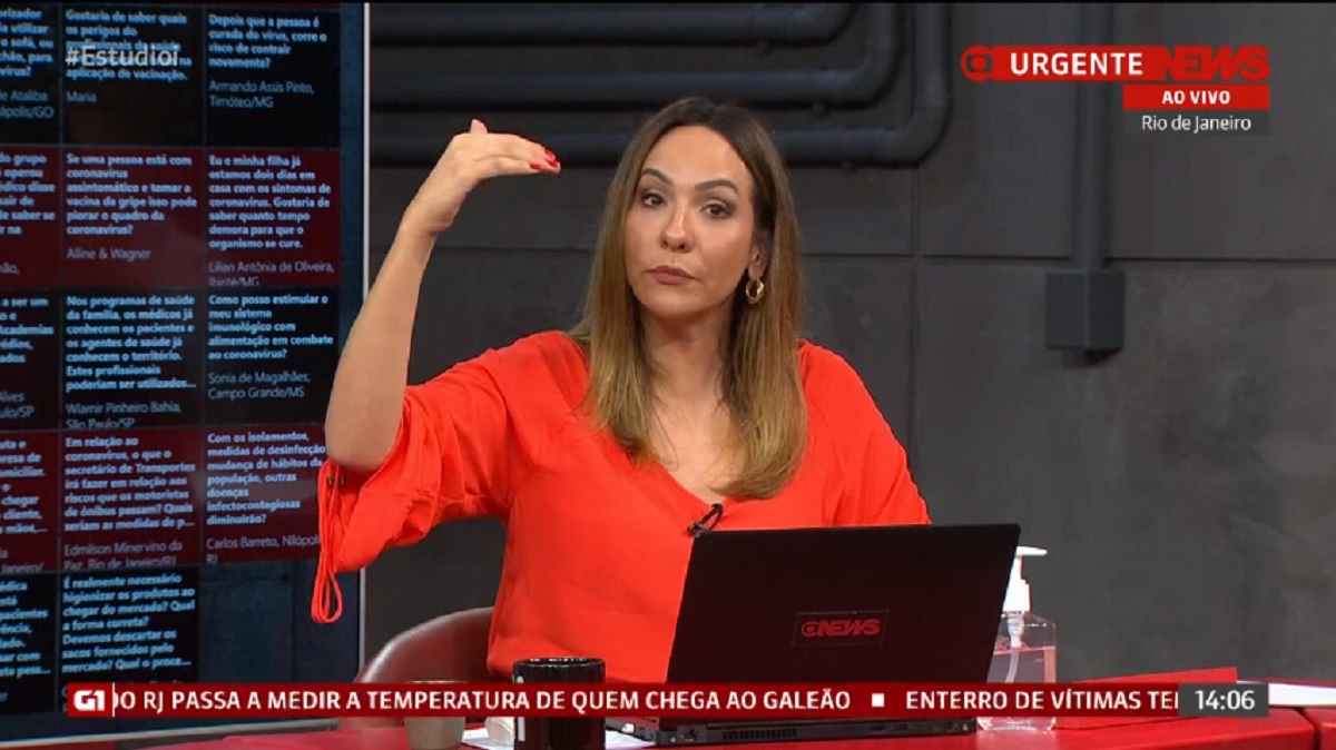 Maria Beltrão, no Estúdio I, um dos destaques de audiência da GloboNews
