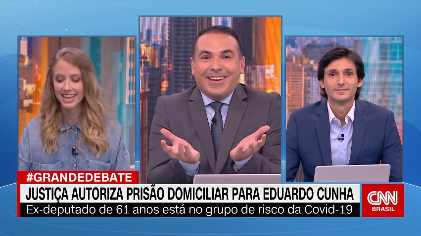 Gabriel Prioli, Reinaldo Gottino e Tomé Abduch, em O Grande Debate, da CNN Brasil
