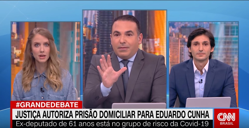 Gabriel Prioli, Reinaldo Gottino e Tomé Abduch, em O Grande Debate, da CNN Brasil