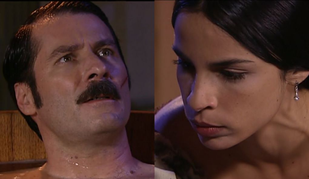 Leôncio (Leopoldo Pacheco) e Malvina (Maria Ribeiro) de A Escrava Isaura