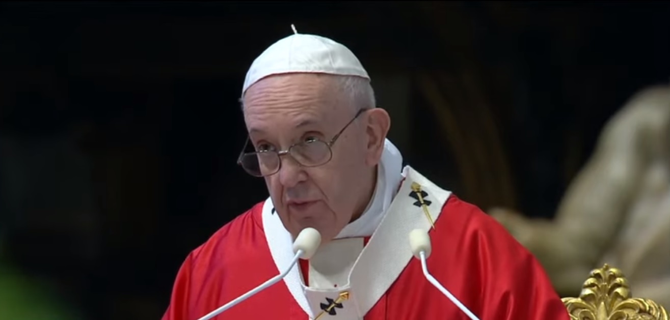 Papa Francisco na Missa de Domingo de Ramos