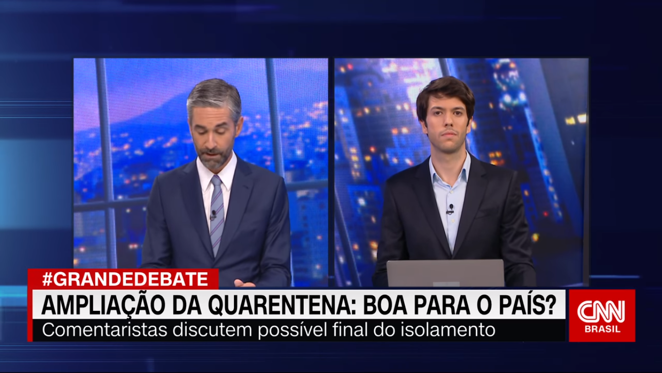 Augusto de Arruda Botelho e Caio Coppolla no programa O Grande Debate (Reprodução / YouTube)