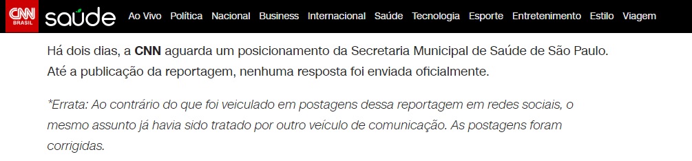 Errata da CNN Brasil