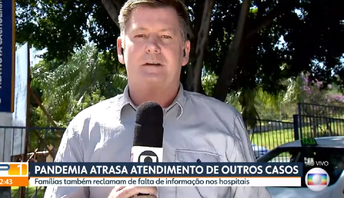 Repórter Renato Peters, no SPTV