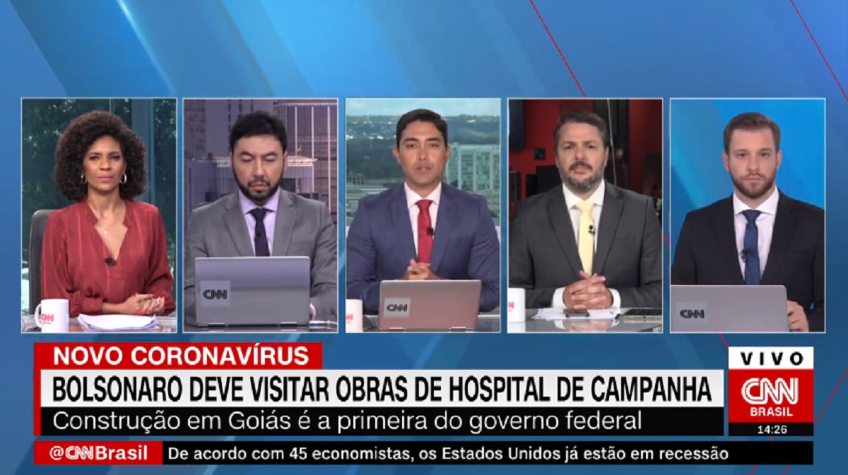 Apresentadores e comentaristas do Visão CNN, da CNN Brasil