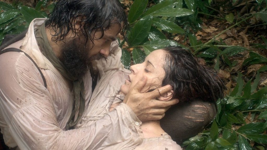 Letícia (Maria João Bastos) morre de febre do pântano nos braços de Ferdinando (Ricardo Pereira) em Novo Mundo
