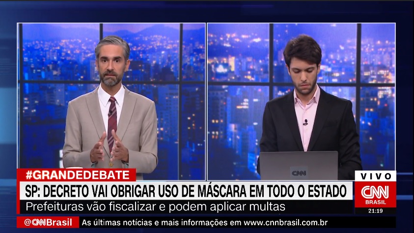 José de Arruda Botelho e Caio Coppolla, em O Grande Debate, da CNN Brasil