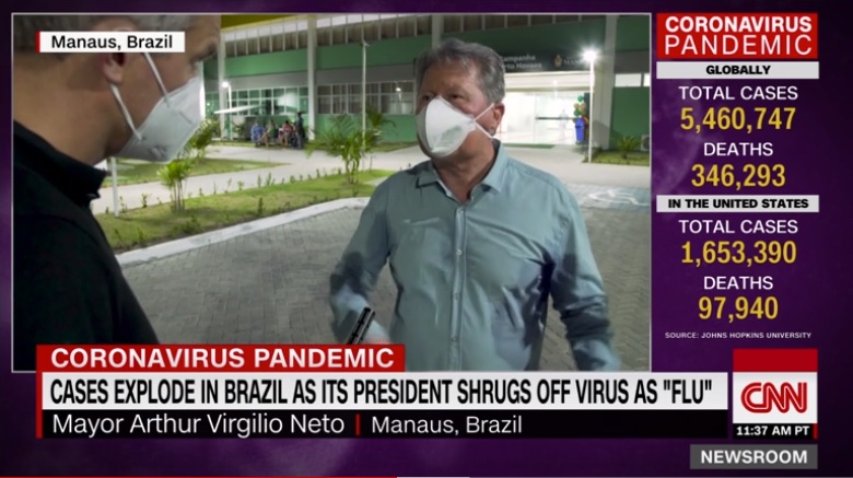 Arthur Virgílio Neto na CNN americana