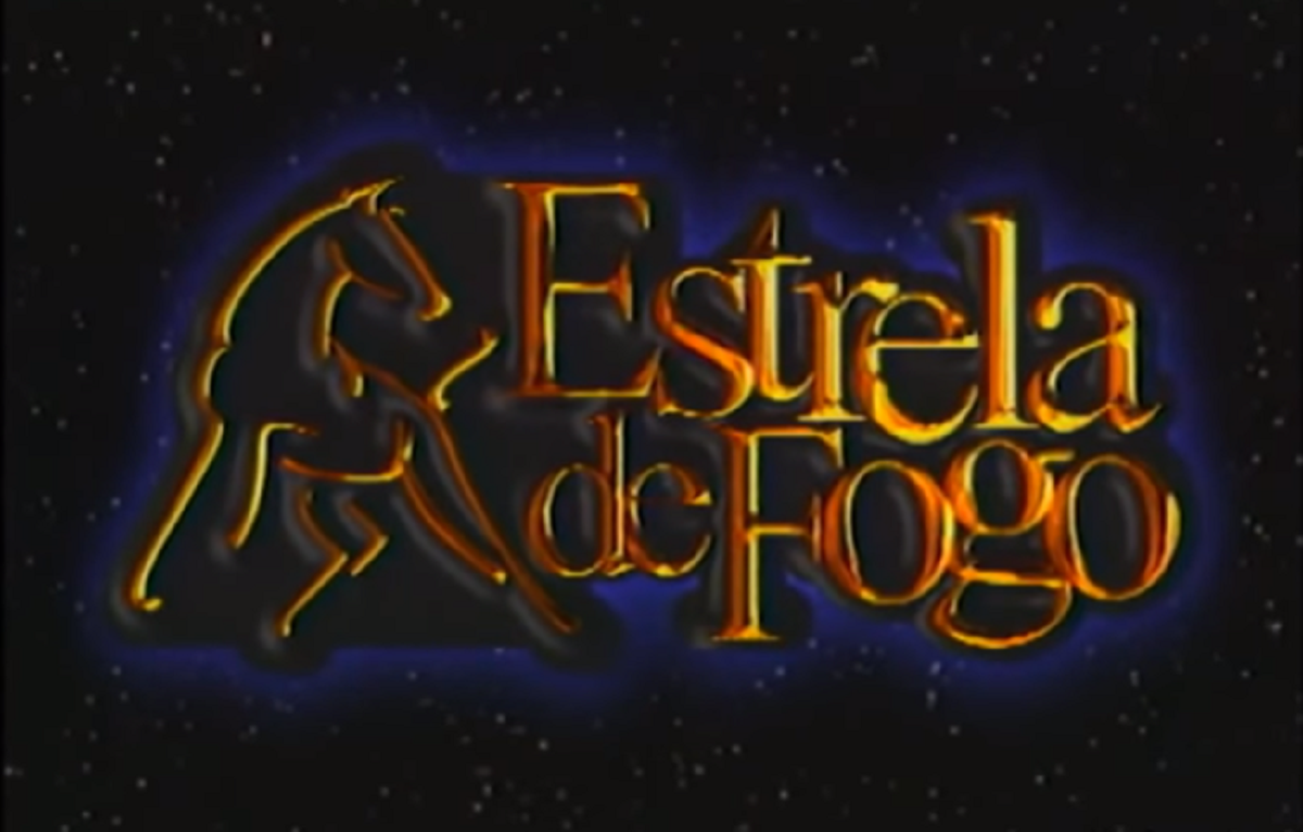 Logotipo da novela Estrela de Fogo, exibida pela Record TV nos anos 1990