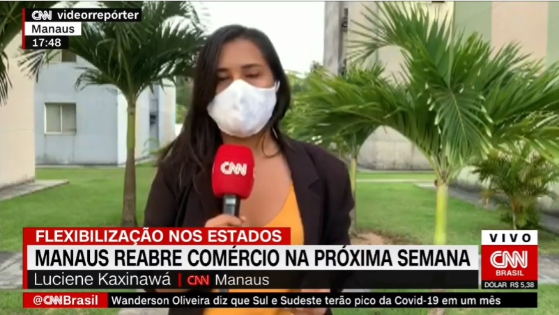 Luciene Kaxinawá, repórter da CNN Brasil
