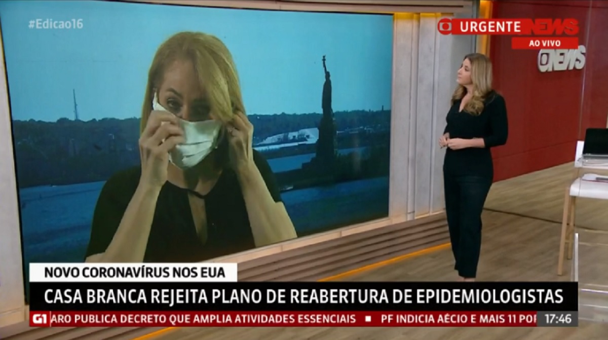 Sandra Coutinho e Christiane Pelajo, no Edição da 16h, da GloboNews