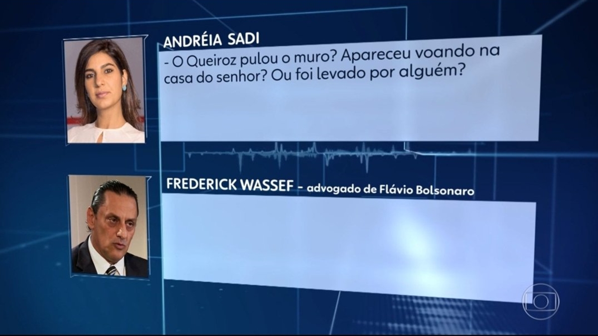 Andrea Sadi viraliza na web após deboche a Frederick Wassef no Jornal Nacional (Reprodução: TV Globo)