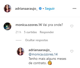 Adriana Araújo indica que vai deixar a Record 