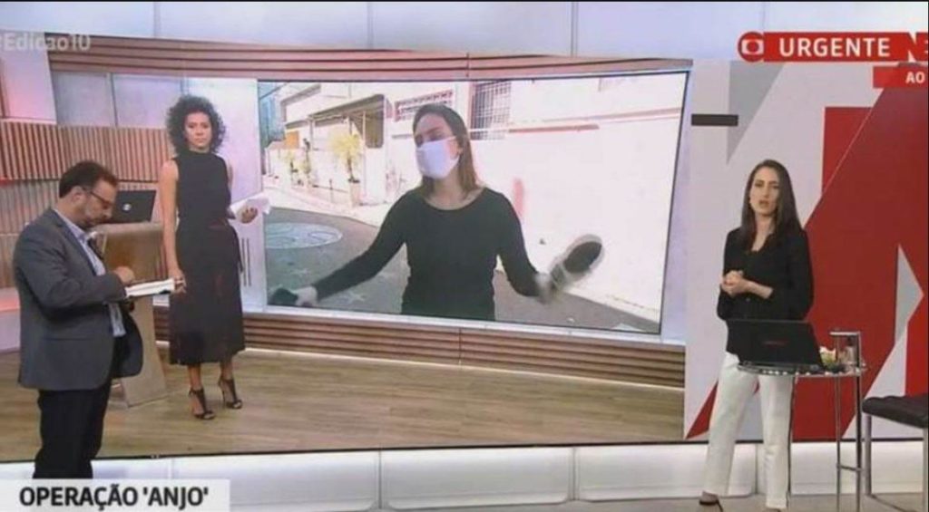 Cecília Flesch aparece irritada no Edição das 10h, da GloboNews 
