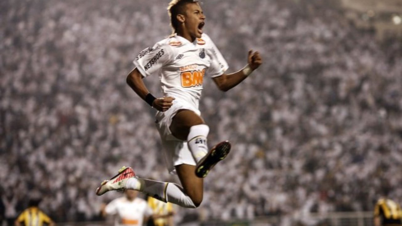 Neymar na final da Libertadores 2011
