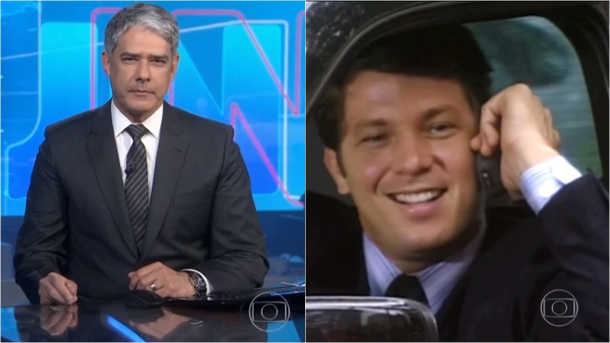 Jornal Nacional exibe Mario Frias como político corrupto em Senhora do Destino (Foto/Reprodução/TV Globo)