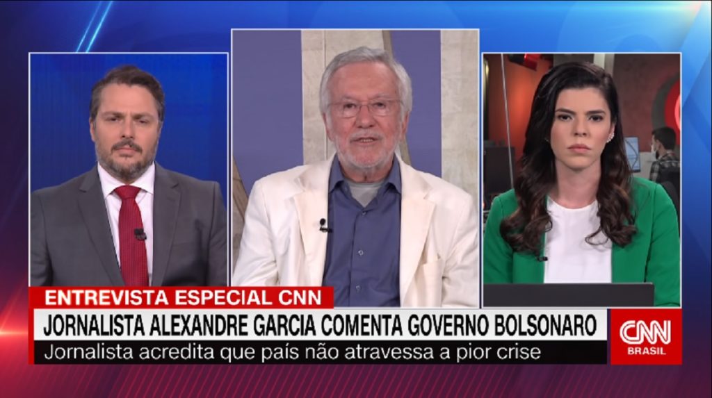 Alexandre Garcia em entrevista à CNN Brasil