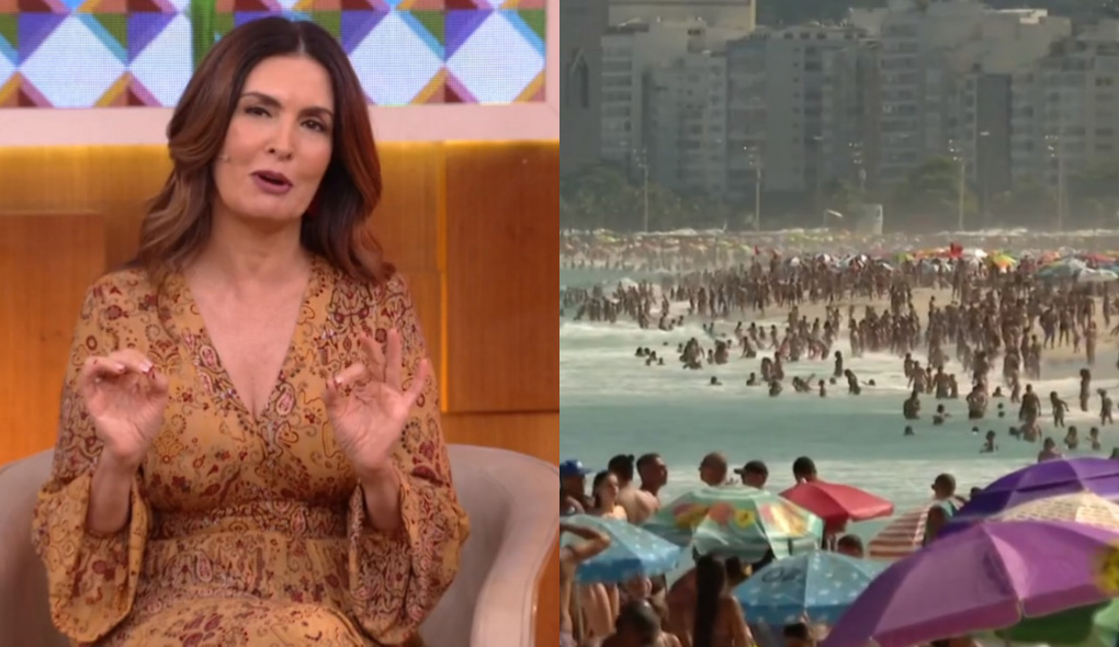 Fátima Bernardes falou no Encontro sobre praias lotadas