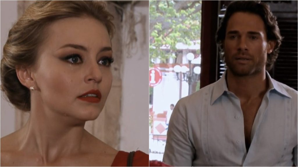 Montserrat e Alessandro se reencontram após sete anos (Reprodução: Televisa S.A.)