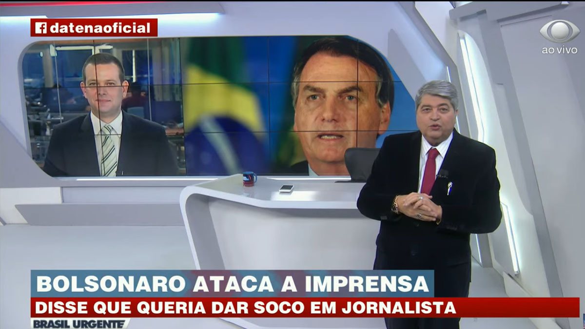 Datena chama Bolsonaro de bundão e é atacado por apoiadores do presidente