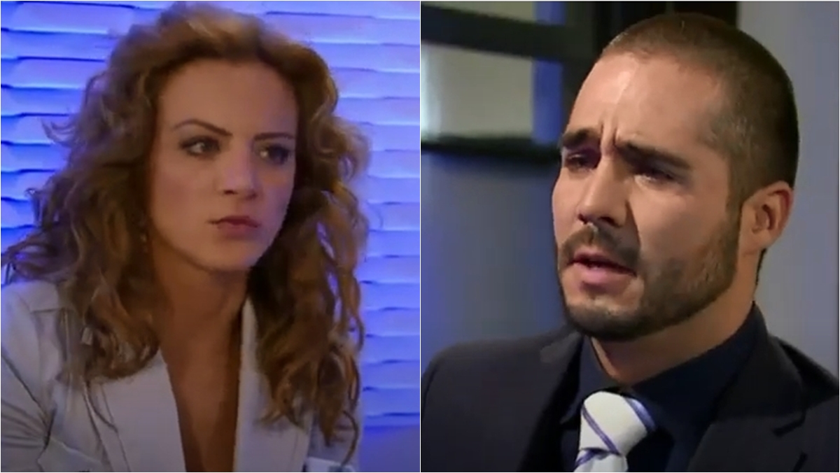 Renata e Matias terminam o noivado em Quando Me Apaixono (Reprodução: Televisa S.A.)