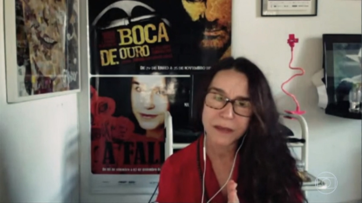 Atriz Lucélia Santos, no Conversa com Bial