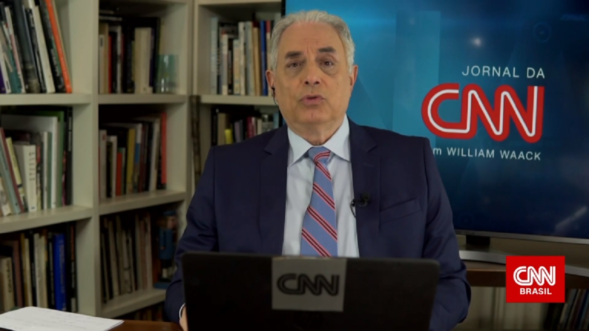 William Waack critica presidente Jair Bolsonaro, no Jornal da CNN