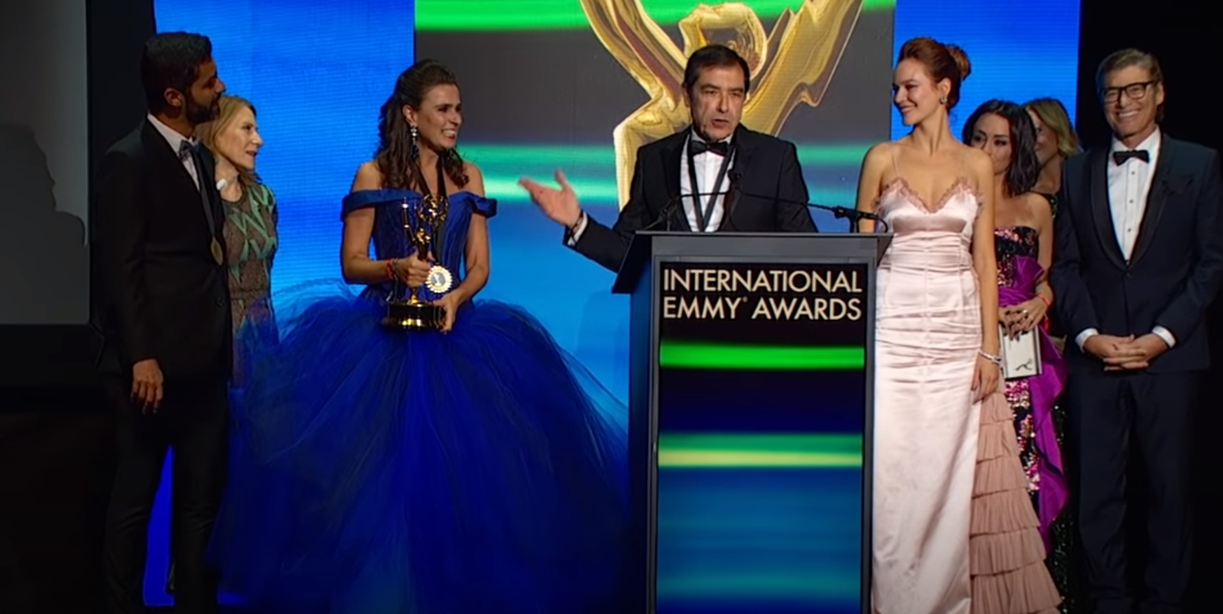 Maria João Costa, José Eduardo Moniz e Joana de Verona (Divulgação: Emmy Internacional)
