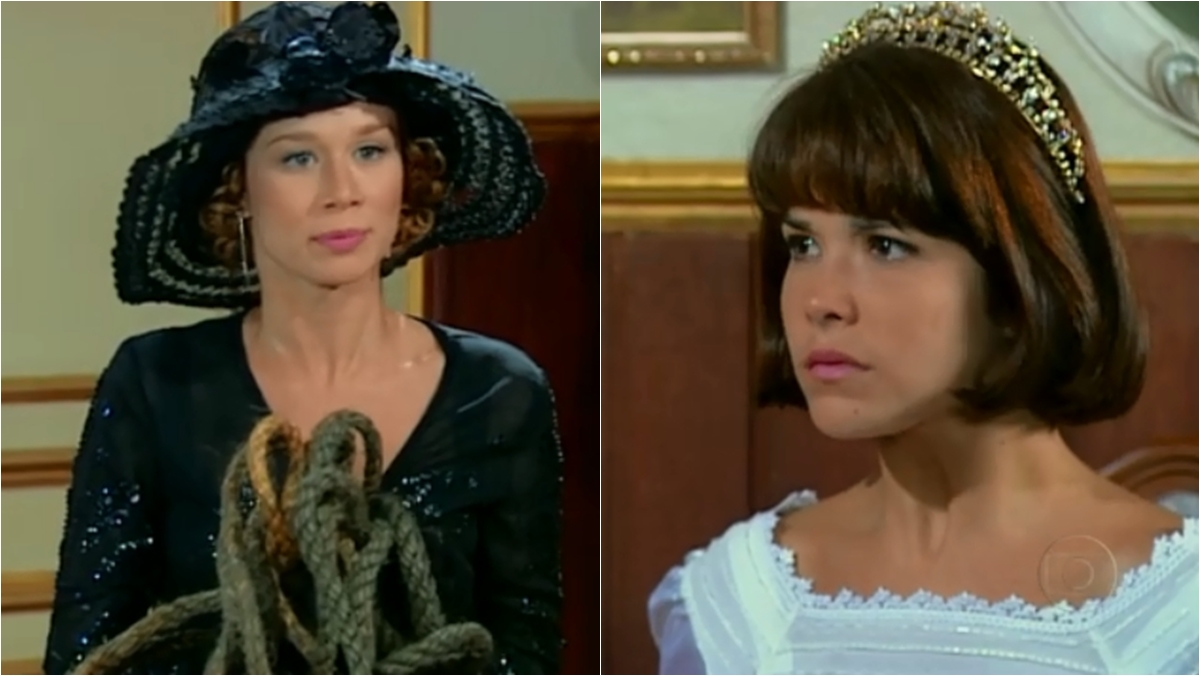 Ana Francisca ajuda Celina a fugir de casamento com Klaus (Reprodução: Globo)