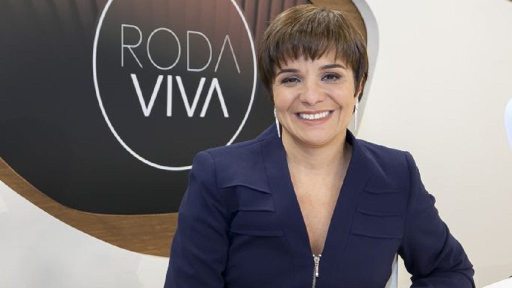 Vera Magalhães, apresentadora do Roda Viva, da TV Cultura