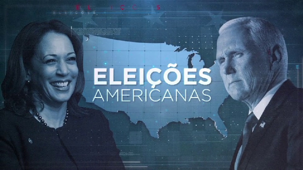 BandNews TV mostra debate entre Kamala Harris e Mike Pence