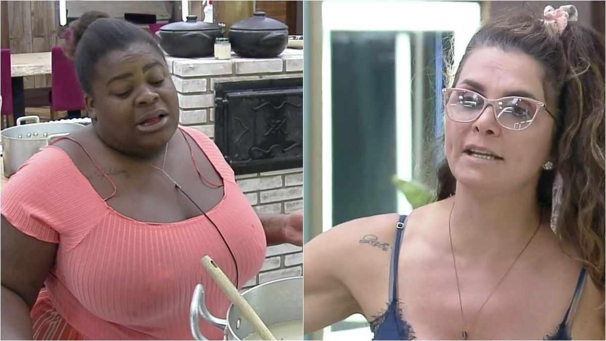 Jojo Todynho e Luiza Ambiel se estressam na cozinha (Reprodução: PlayPlus)