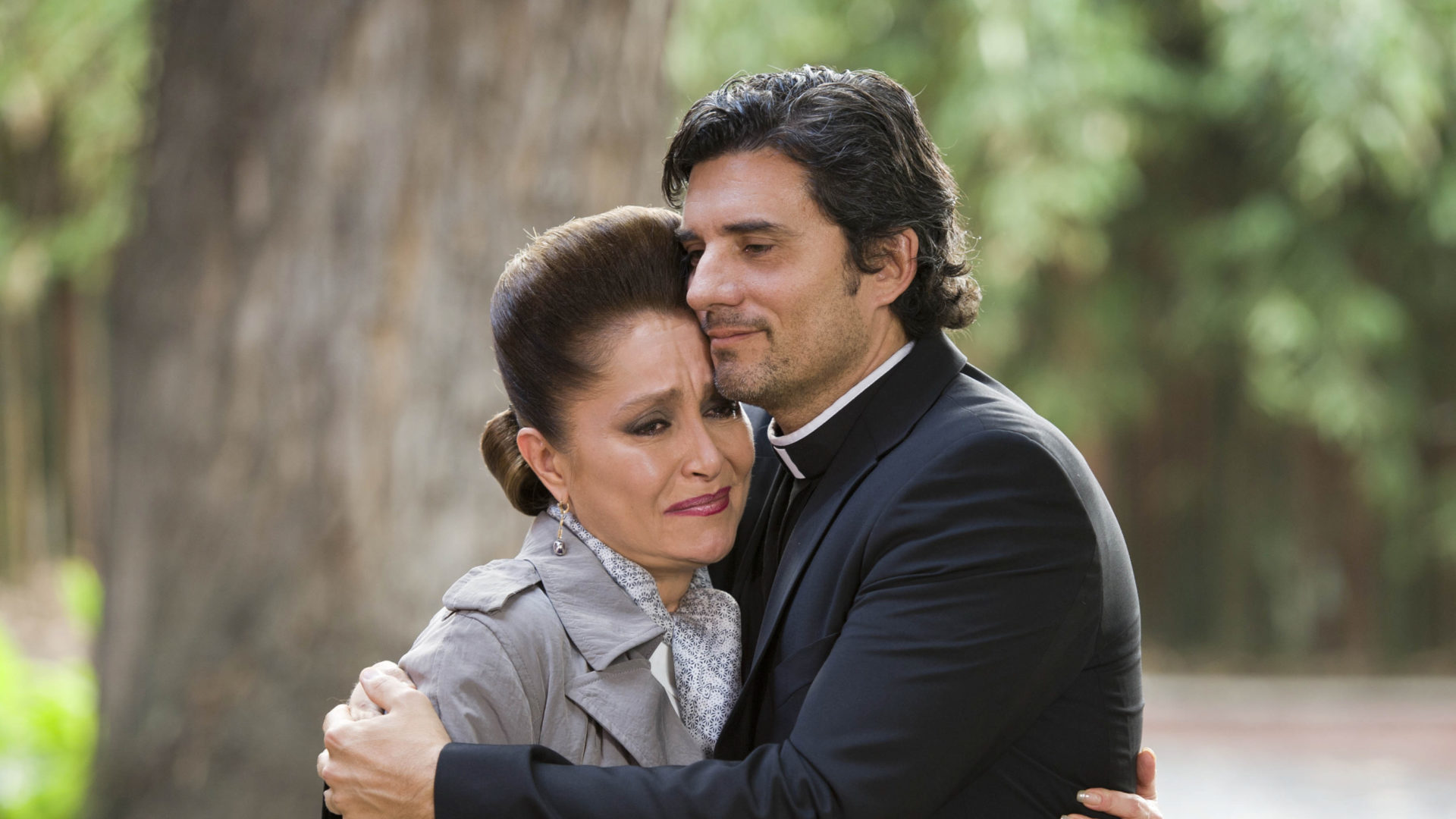 Daniela Romo e Diego Olivera como Bernarda e João Paulo em Triunfo do Amor (Divulgação / SBT)