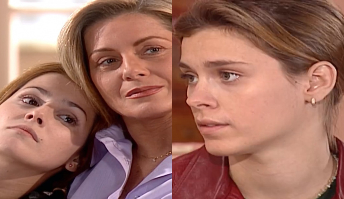 Íris (Deborah Secco), Helena (Vera Fischer) e Camila (Carolina Dieckmann) de Laços de Família