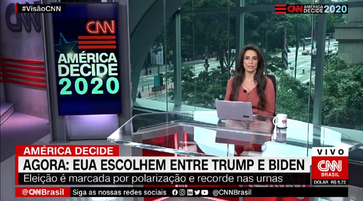 Carla Vilhena, no Visão CNN