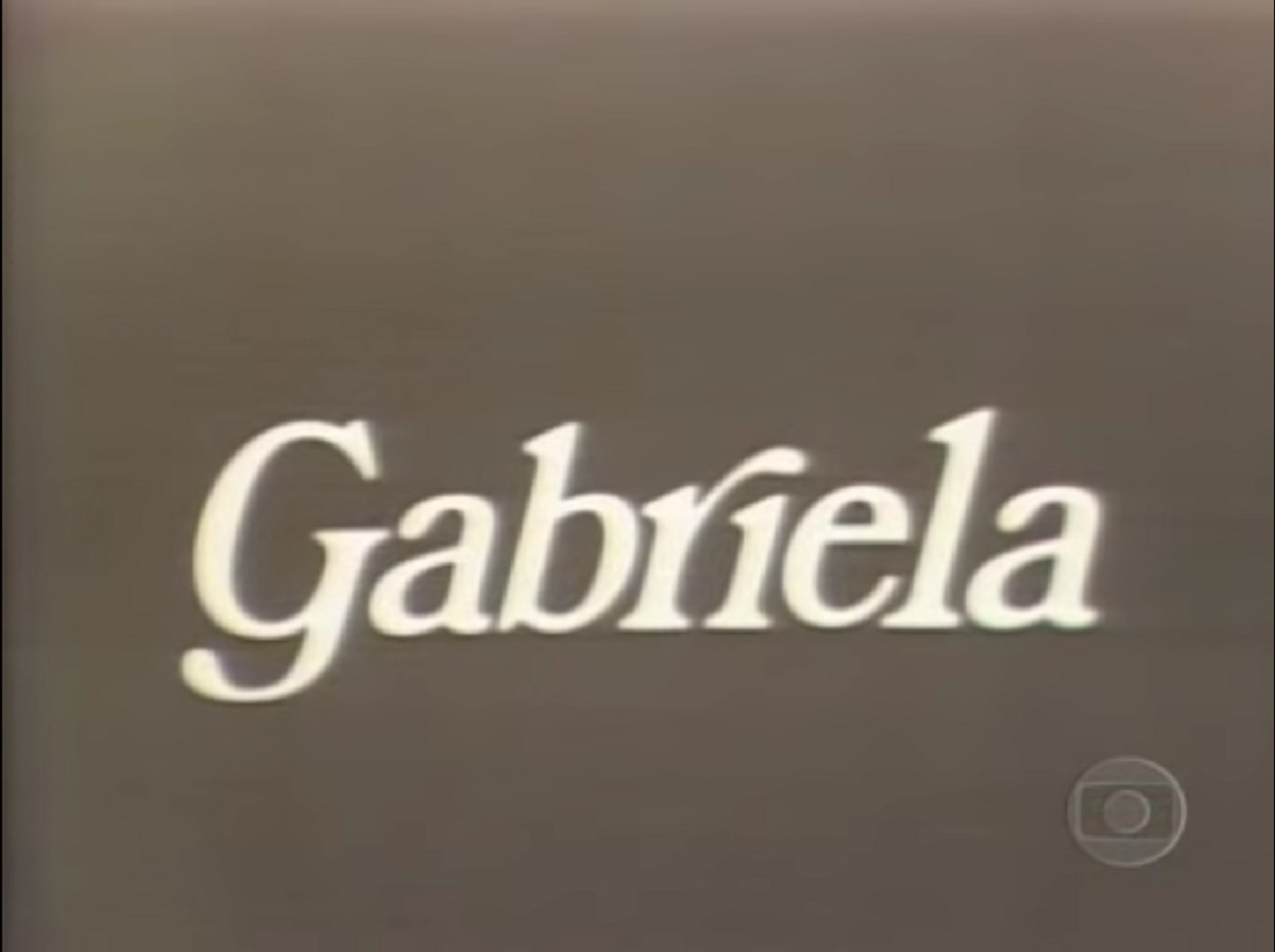 Logotipo da novela Gabriela, de 1975