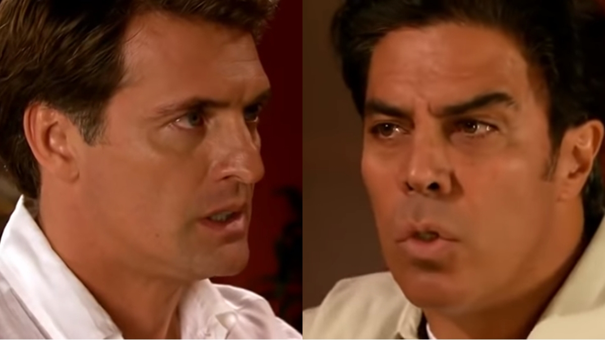 Jerônimo revela a Lázaro que Álvaro está vivo (Reprodução: Televisa S.A.)