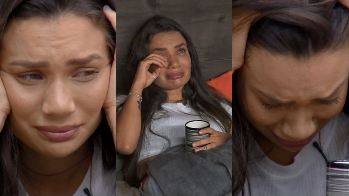 Stéfani Bays desaba em choro após eliminação de Raissa Barbosa (Reprodução: PlayPlus)